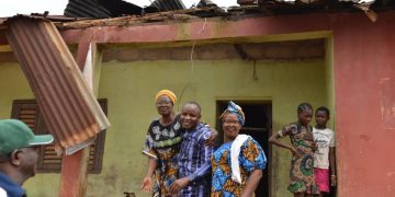 Ondo Majority Leader Ogunmolasuyi Sympathises with Constituents Over Rain Storm As He Visits Affected Area | TheCity