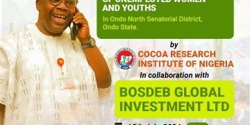 Unemployment: Ondo North Senator, Ipinsagba Partners CRIN, BOSDEB to Train Women, Youths on Agric | TheCity