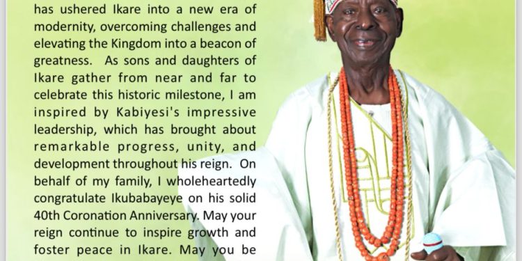 40th Coronation Anniversary: Renowned sage, Prof. Ajagunna Celebrates Olukare | TheCity 