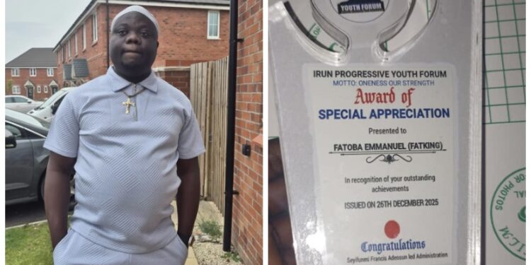 Irun Progressive Youths Forum Honours Hon. Fatoba Emmanuel (FATKING) with Award of Excellence | TheCity